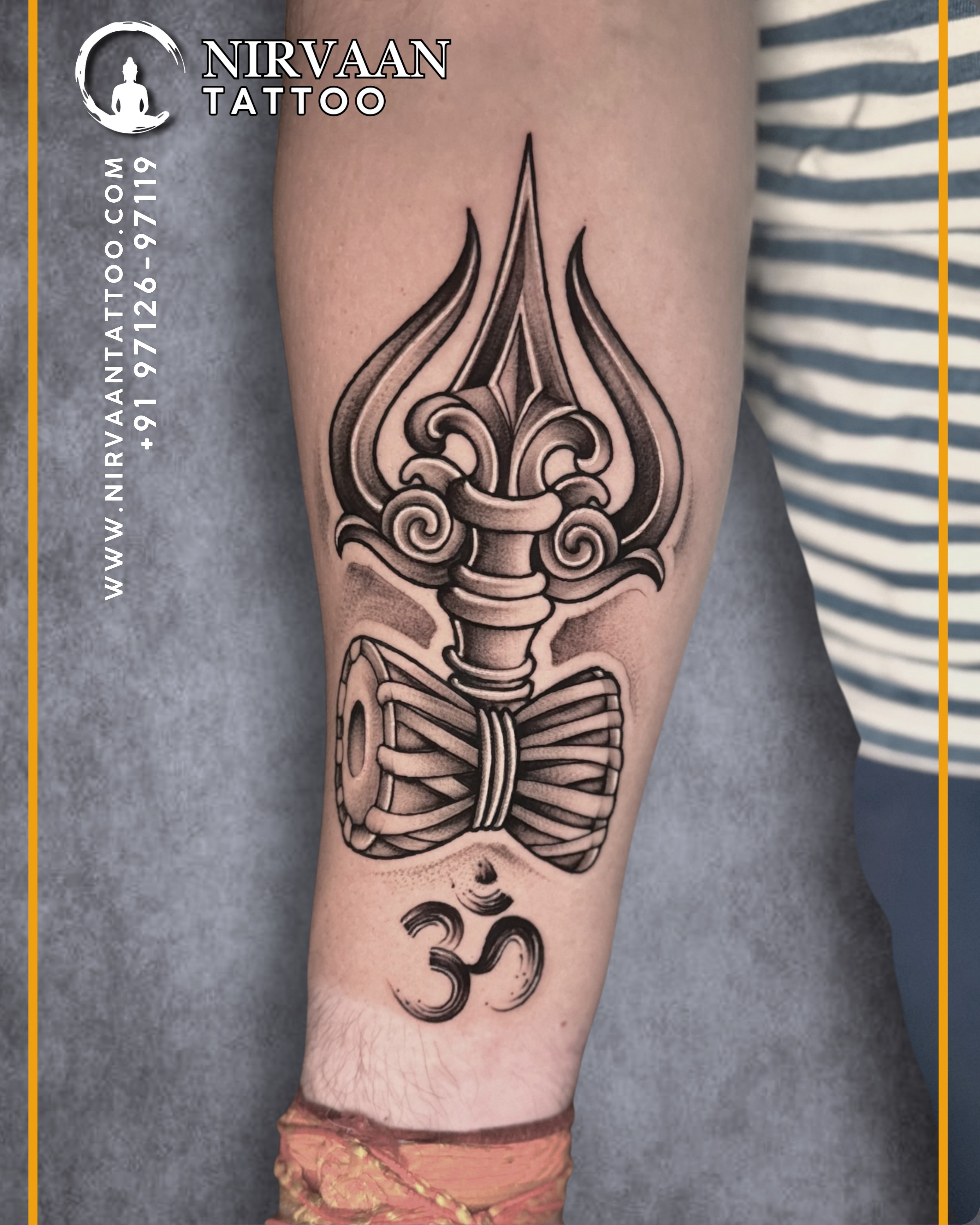 Trishul Tattoo by Best Artist in Goa